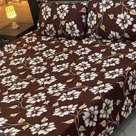 CRYSTAL COTTON BEDSHEET SET - 3 PCS (PREMIUM)