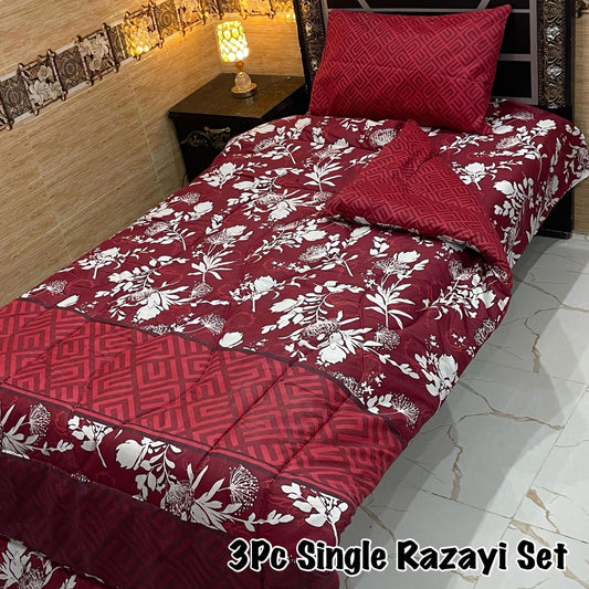 WINTER SINGLE RAZAI SET – 3 PCS