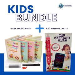4-in-1 Sank Magic Book Practice + 6.5-Inch Multi-Color LCD Electronic Writing Tablet | Premium Quality