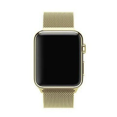 Soft Gold | Apple Watch Milanese Magnetic Loop Strap | Stainless Steel Band | 42mm / 44mm / 45mm