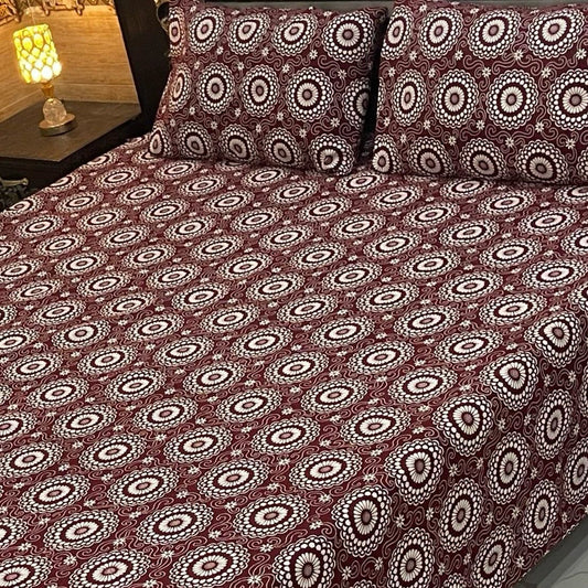 CRYSTAL COTTON BEDSHEET SET - 3 PCS (PREMIUM)