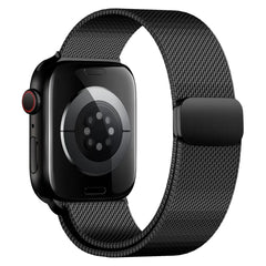 Black | Apple Watch Milanese Magnetic Loop Strap | Stainless Steel Band | 42mm / 44mm / 45mm