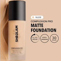 Sheglam Complexion Pro Matte Foundation | Nude | Long Lasting