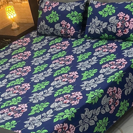 CRYSTAL COTTON BEDSHEET SET - 3 PCS (PREMIUM)