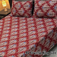 CRYSTAL COTTON BEDSHEET SET - 3 PCS (PREMIUM)