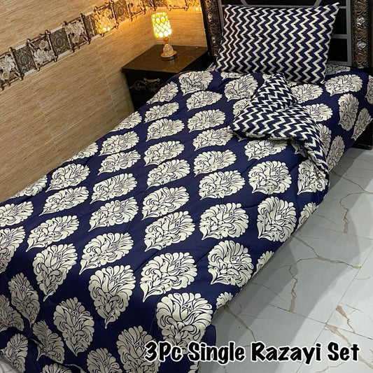 WINTER SINGLE RAZAI SET – 3 PCS