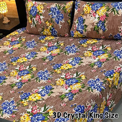 CRYSTAL COTTON BEDSHEET SET - 3 PCS (PREMIUM)