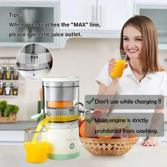 Portable Electric Citrus Juicer | USB Rechargeable Hands-Free Fruit Extractor for Fresh Juice Anywhere