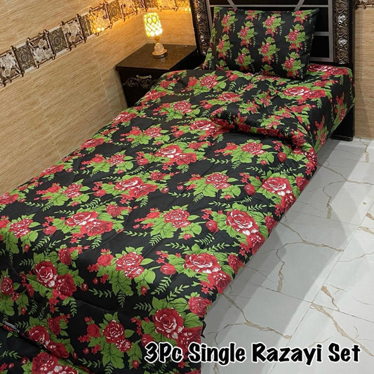 WINTER SINGLE RAZAI SET – 3 PCS
