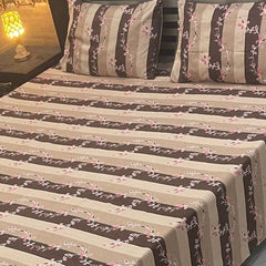 CRYSTAL COTTON BEDSHEET SET - 3 PCS (PREMIUM)