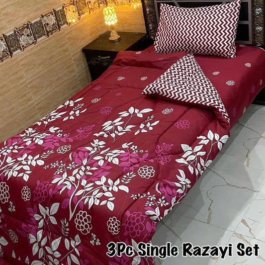 WINTER SINGLE RAZAI SET – 3 PCS