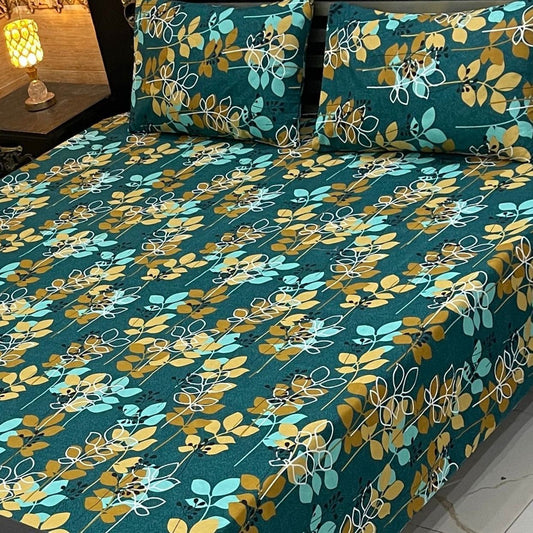 CRYSTAL COTTON BEDSHEET SET - 3 PCS (PREMIUM)