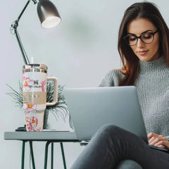 White Barbie Stanlay Tumbler | H2.0 Tumbler 1.18L Limited Edition Double Wall Vacuum Insulated