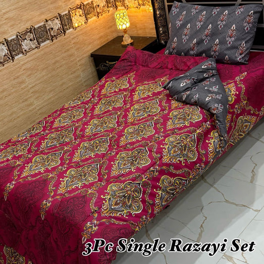 WINTER SINGLE RAZAI SET – 3 PCS