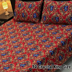 CRYSTAL COTTON BEDSHEET SET - 3 PCS (PREMIUM)