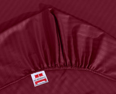 LUXURY SOLID STRIPES FITTED SHEET