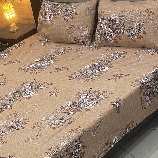 CRYSTAL COTTON BEDSHEET SET - 3 PCS (PREMIUM)