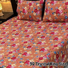 CRYSTAL COTTON BEDSHEET SET - 3 PCS (PREMIUM)