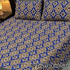 CRYSTAL COTTON BEDSHEET SET - 3 PCS (PREMIUM)