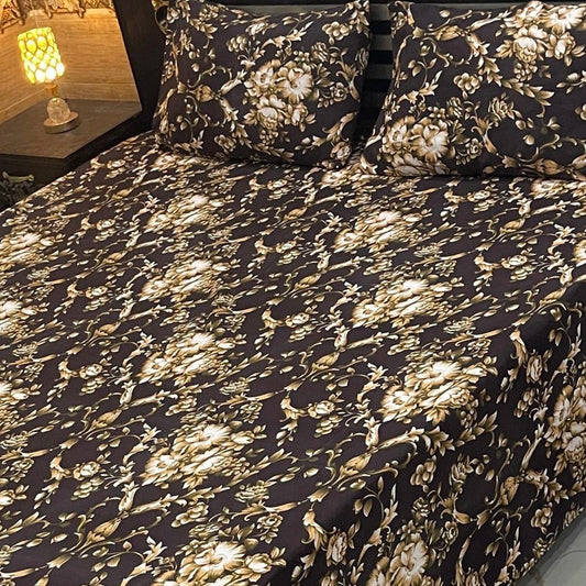 CRYSTAL COTTON BEDSHEET SET - 3 PCS (PREMIUM)