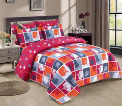 MULTI KING COMFORTER SET- 7 PCS