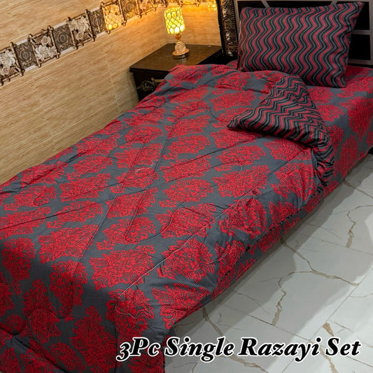 WINTER SINGLE RAZAI SET – 3 PCS