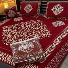 Velvet Bed Sheet Set 4PC