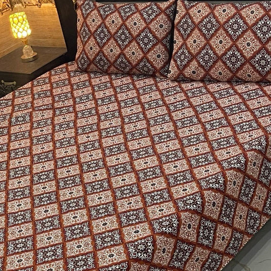 CRYSTAL COTTON BEDSHEET SET - 3 PCS (PREMIUM)