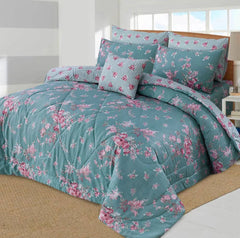 HAZAL KING COTTON COMFORTER SET 7 PCS