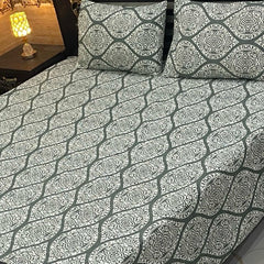 CRYSTAL COTTON BEDSHEET SET - 3 PCS (PREMIUM)