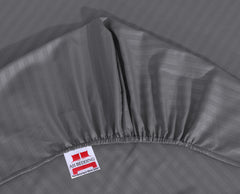 LUXURY SOLID STRIPES FITTED SHEET