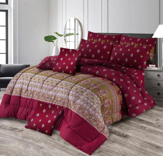 ROSETTE KING COMFORTER SET – 7 PCS