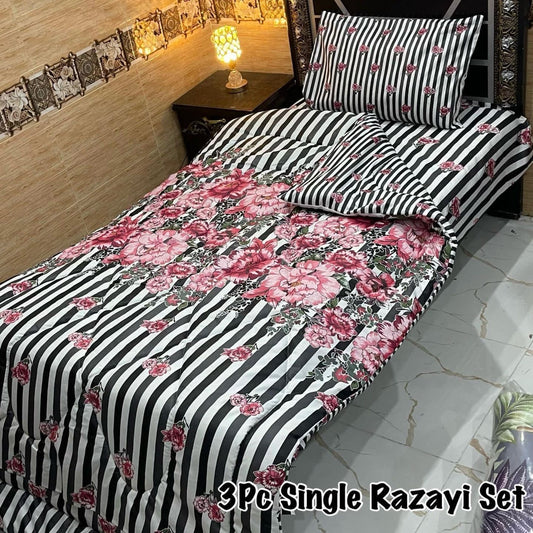 WINTER SINGLE RAZAI SET – 3 PCS