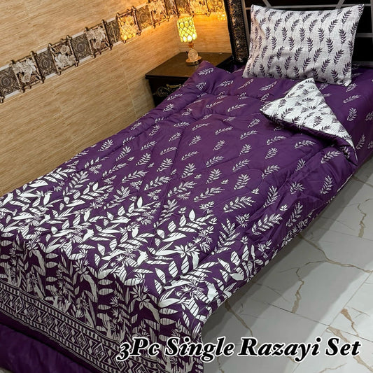 WINTER SINGLE RAZAI SET – 3 PCS