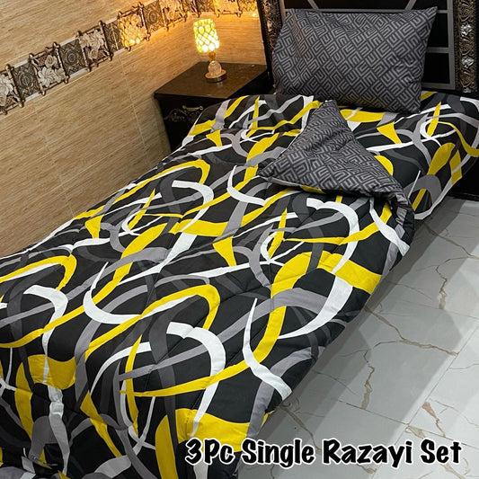 WINTER SINGLE RAZAI SET – 3 PCS