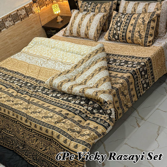 WINTER RAZAI SET – 6 PCS (Heavy Filling)