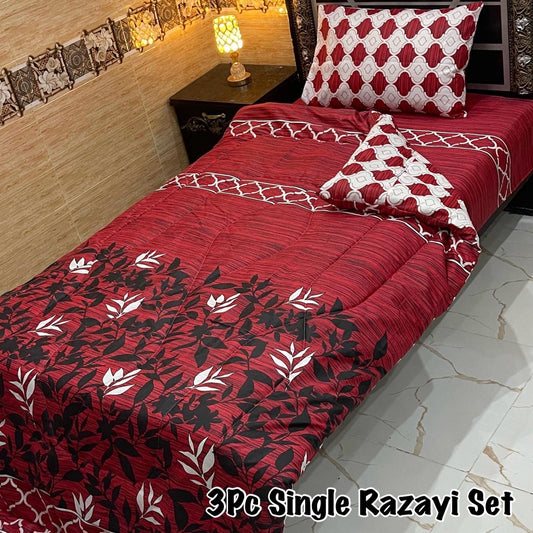 WINTER SINGLE RAZAI SET – 3 PCS