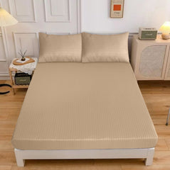 LUXURY SOLID STRIPES FITTED SHEET