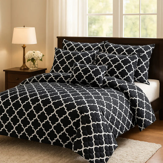 ORCHID COMFORTER SET- 7 PCS