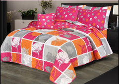 MULTI KING COMFORTER SET- 7 PCS