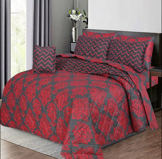 FUSIA COMFORTER SET – 7 PCS