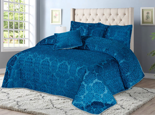 BAMBOO QUILTED BEDSPREAD SET - 5 PCS