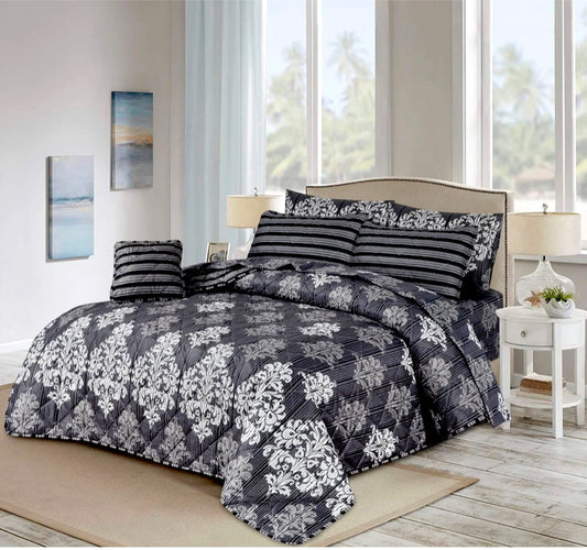 FLOURISH KING COMFORTER SET – 4 PCS # HF76
