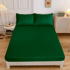 LUXURY SOLID STRIPES FITTED SHEET