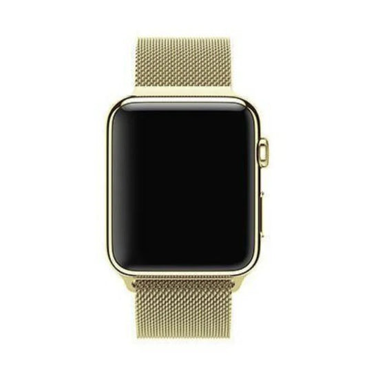 Soft Gold | Apple Watch Milanese Magnetic Loop Strap | Stainless Steel Band  | 42mm / 44mm / 45mm
