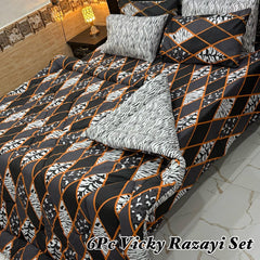 WINTER RAZAI SET – 6 PCS C909 (Heavy Filling)