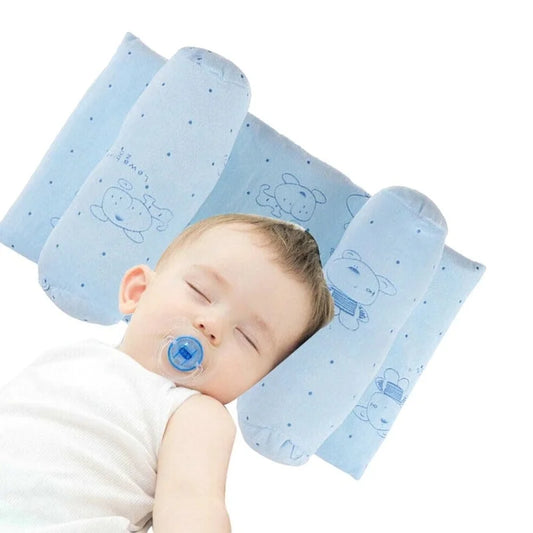 Soft Breathable Baby Pillow | Newborn Head Shaping Cushion for Flat Head Prevention