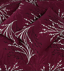 RED DECON KING COMFORTER SET – 7 PCS