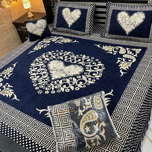 Velvet Bed Sheet Set 4PC