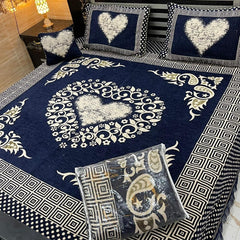 Velvet Bed Sheet Set 4PC